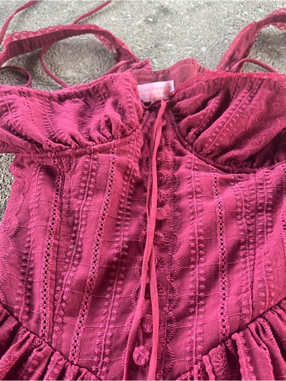 Fae Dress in Garnet - Picture 5 of 12